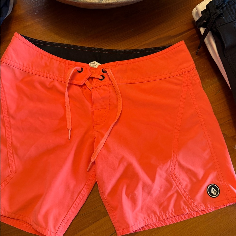 Volcom Women's Swim Shorts - Bright Coral